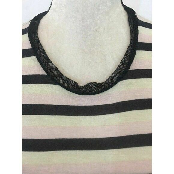 Pencey Standard Striped Mesh short sleeve top t shirt - Picture 2 of 8
